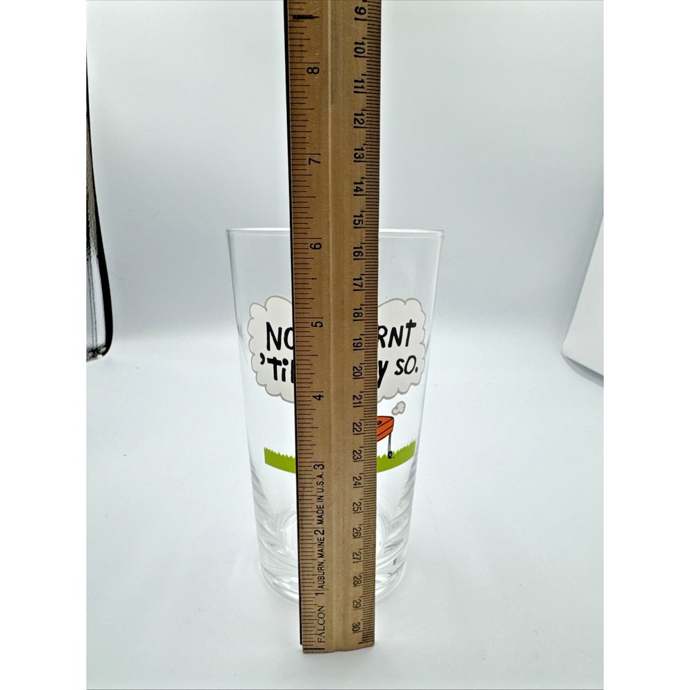 "Not Burnt 'Till I Say So" 20 oz Beer‎ Glass Father's Day BBQ Novelty - Picture 4 of 6
